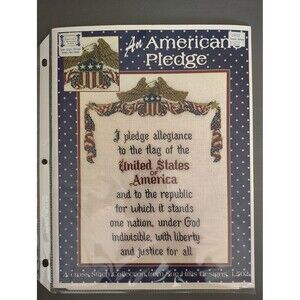 An American’s Pledge Sue Hillis Designs Cross Stitch Pattern Leaflet L502